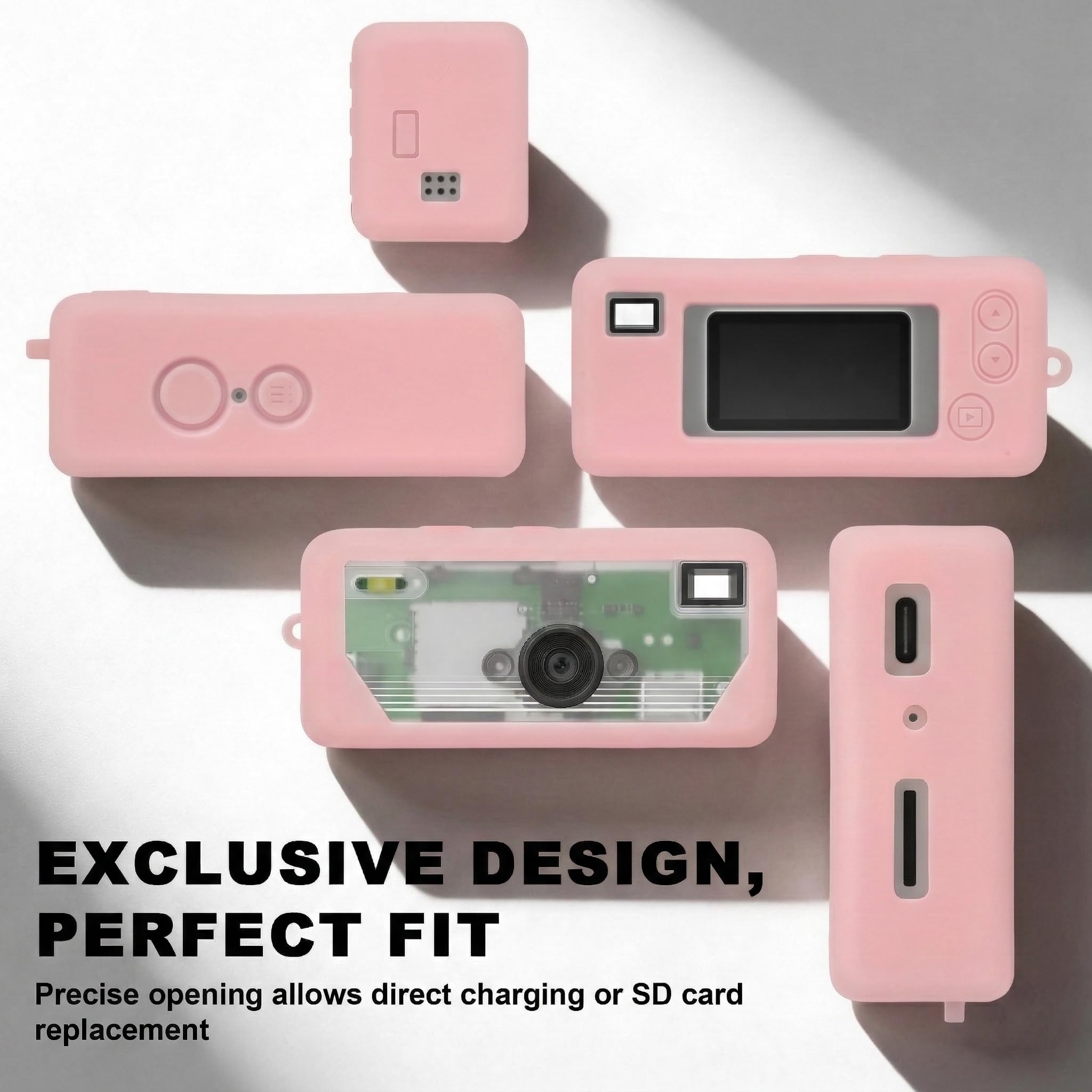 Silicone Case for Kodak Charmera Keychain Camera – Cute Protective Cover for Mini Digital Camera