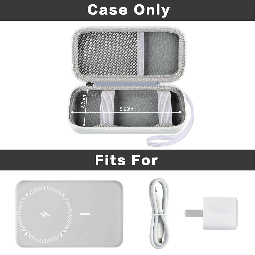 MagSafe Power Bank Carrying Case for Anker 633/622/621/321 Magnetic Battery – Shockproof Travel Storage Organizer