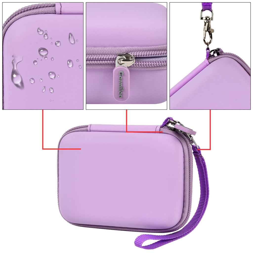 Portable Charger Case for Mini Power Bank, Hard Shell Travel Storage Bag with Cable Pocket