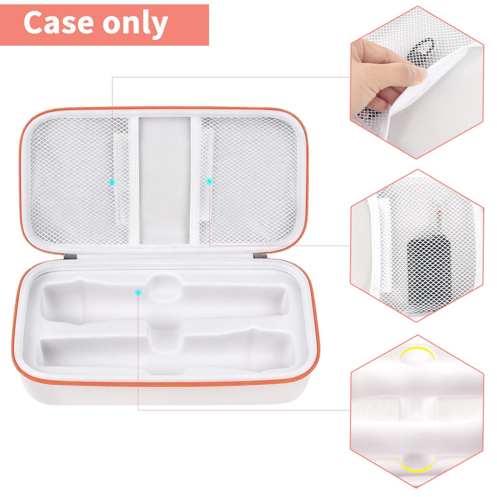JBL Wireless Microphone Case – Shockproof Hard Shell Travel Bag For Dual Mics and Accessories