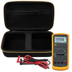 Hard Carrying Case for Fluke Digital Multimeter – Protective Travel Organizer for Meter and Test Leads