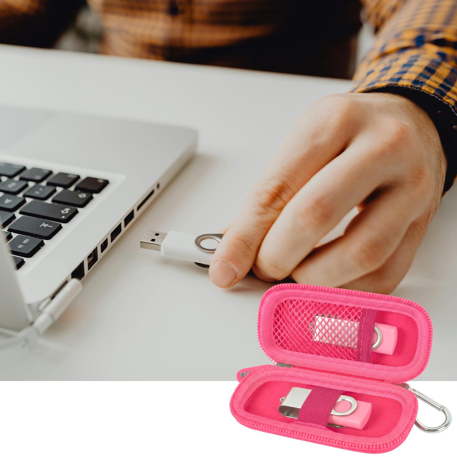 USB Flash Drive Case with SD Card Storage – Portable Hard Organizer for Travel and Easy Data Protection