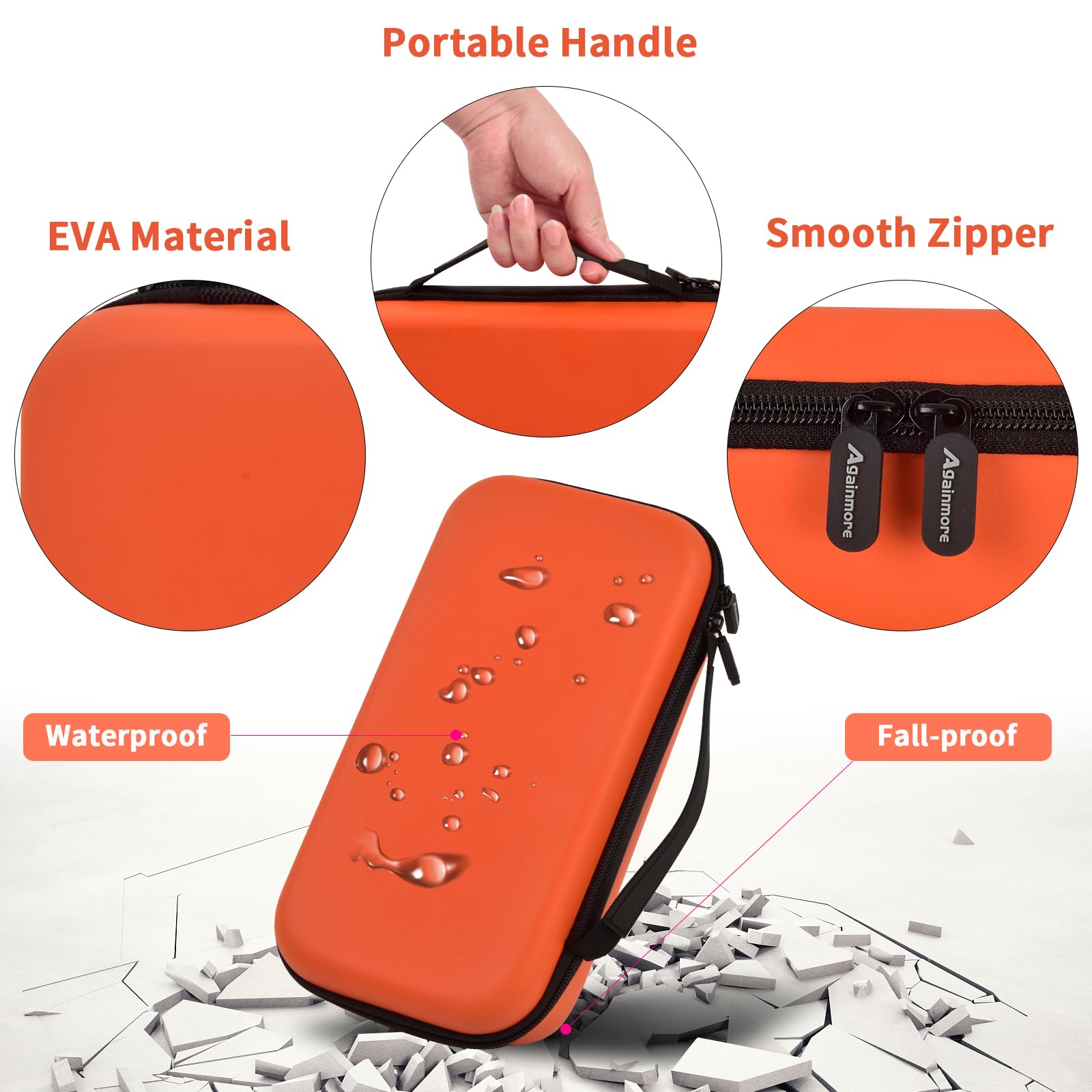 JBL Wireless Microphone Case – Shockproof Hard Shell Travel Bag For Dual Mics and Accessories