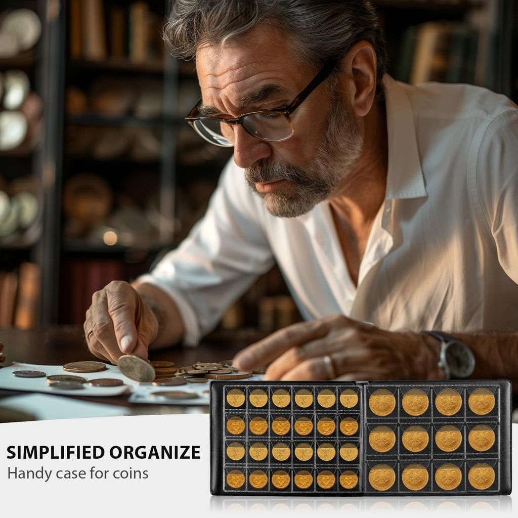 300 Pocket Coin Collection Album – Protective Coin Storage Book for Collectors