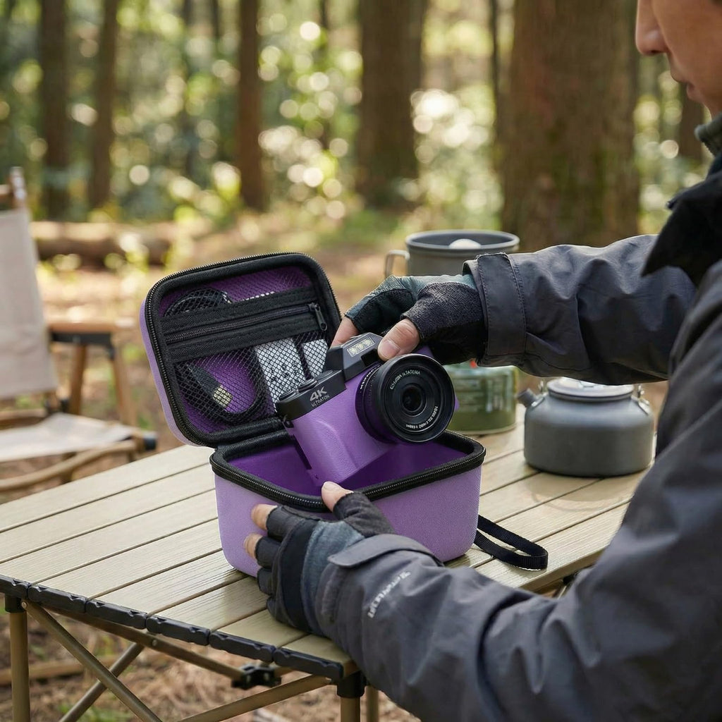 Vlogging Camera Case for 4K Digital Cameras–Portable Storage for Lens and Accessories