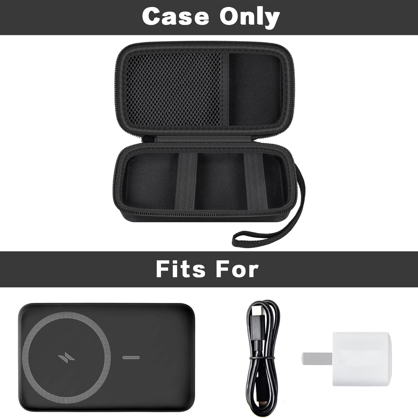 MagSafe Power Bank Carrying Case for Anker 633/622/621/321 Magnetic Battery – Shockproof Travel Storage Organizer