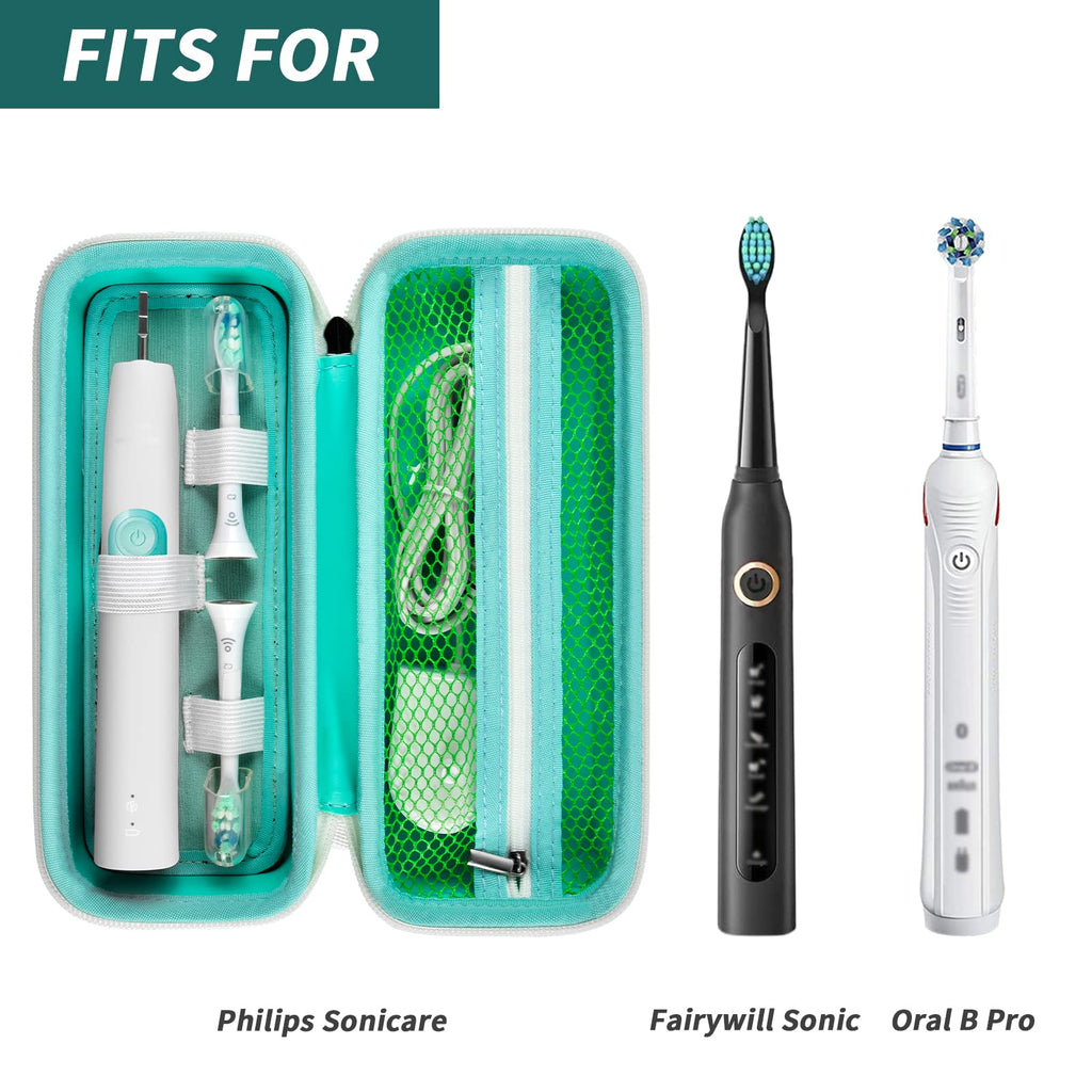 Electric Toothbrush Travel Case for Oral-B and Philips Sonicare - Waterproof Holder Bag