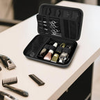 Professional Hair Clipper Travel Case – Portable Barber Organizer for Clippers, Guards and Grooming Tools