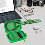 Premium Travel Organizer for Foldable 3-in-1 Magnetic Wireless Charging Station