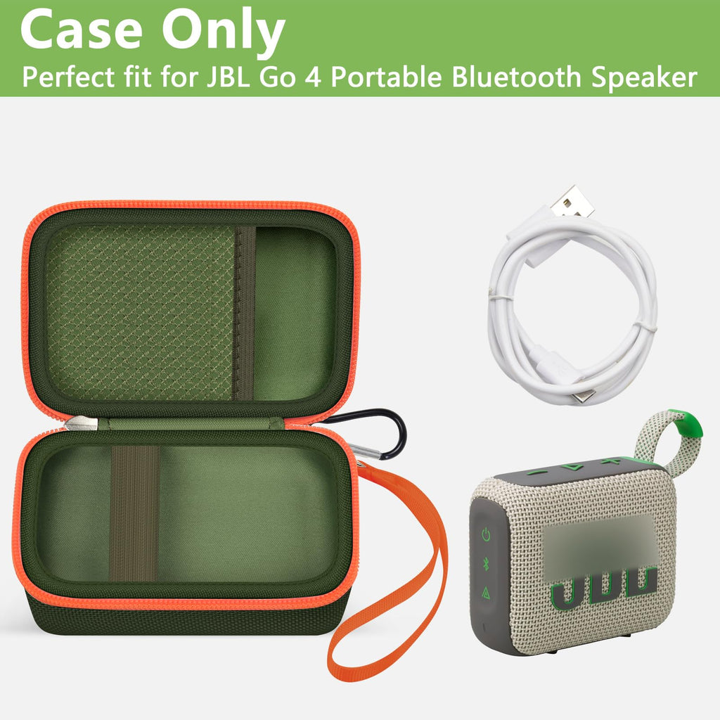 Travel Case for JBL Go 4 / Go 3 / Go 2 Speaker – Shockproof Portable Storage Organizer