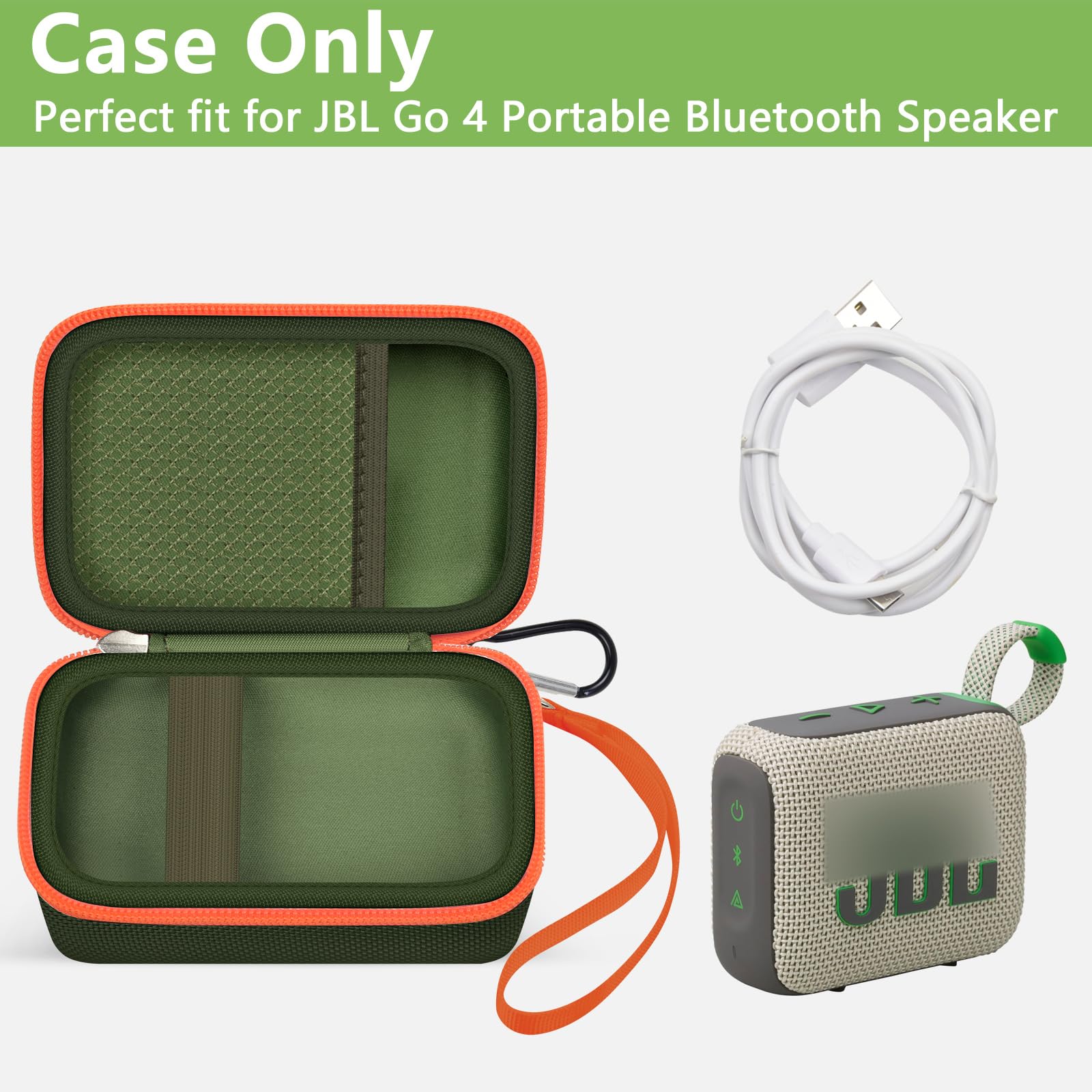 Travel Case for JBL Go 4 / Go 3 / Go 2 Speaker – Shockproof Portable Storage Organizer