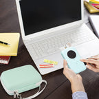 Label Maker Carrying Case Fits Phomemo, NIIMBOT and More– Protective EVA Bag with Mesh Pocket