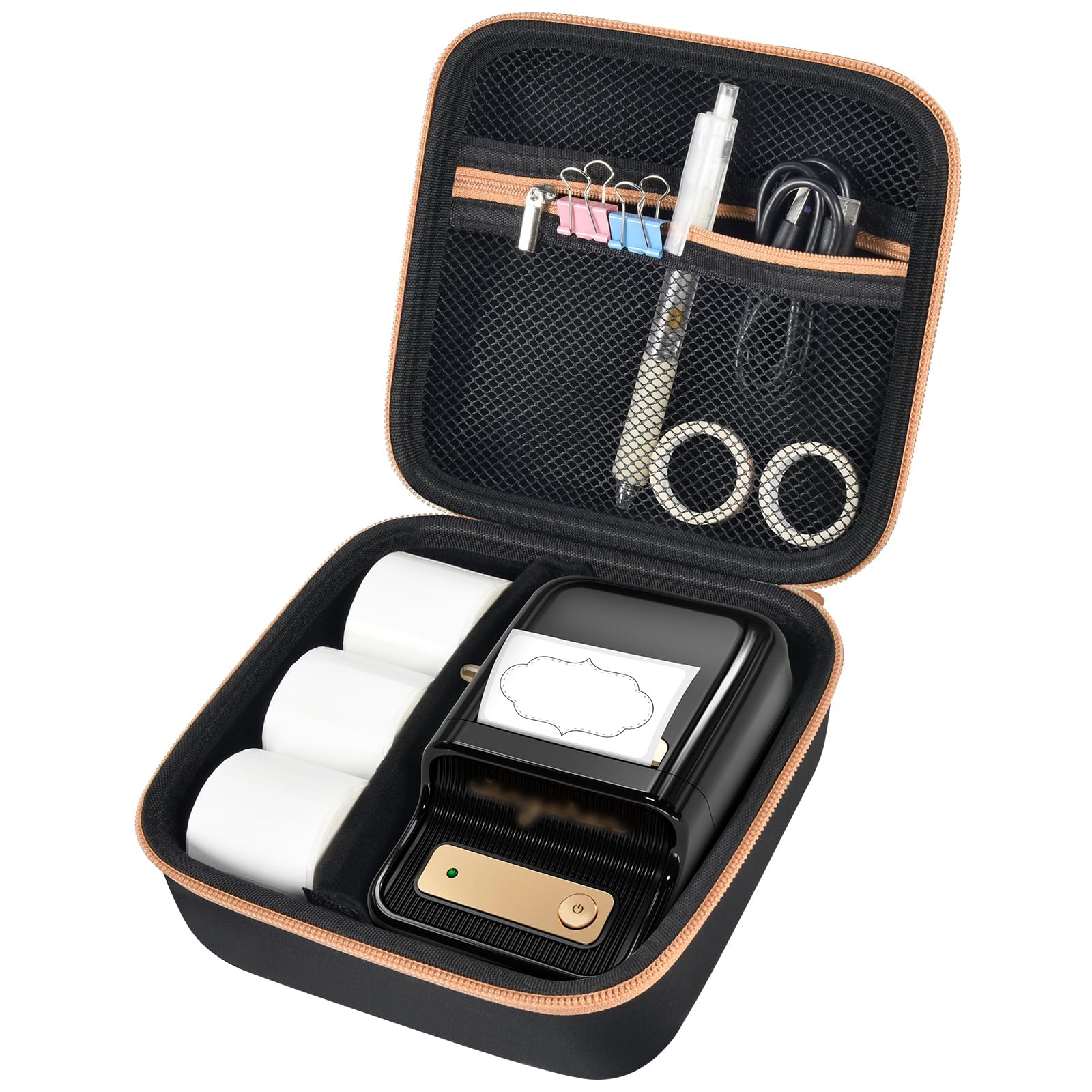 Travel Case for NIIMBOT B21 / B21 Pro / B1 Label Maker – Portable Storage Organizer for Labels and Accessories