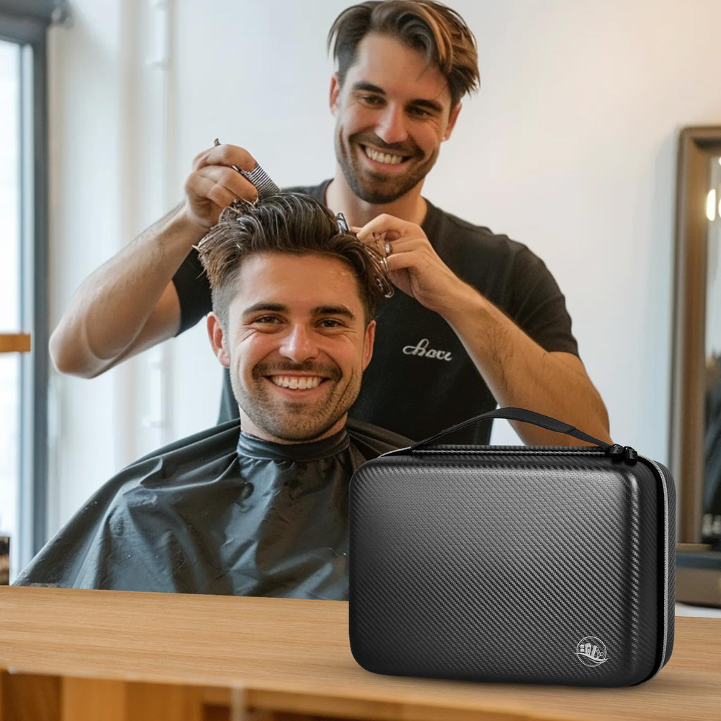 Professional Hair Clipper Travel Case – Portable Barber Organizer for Clippers, Guards and Grooming Tools