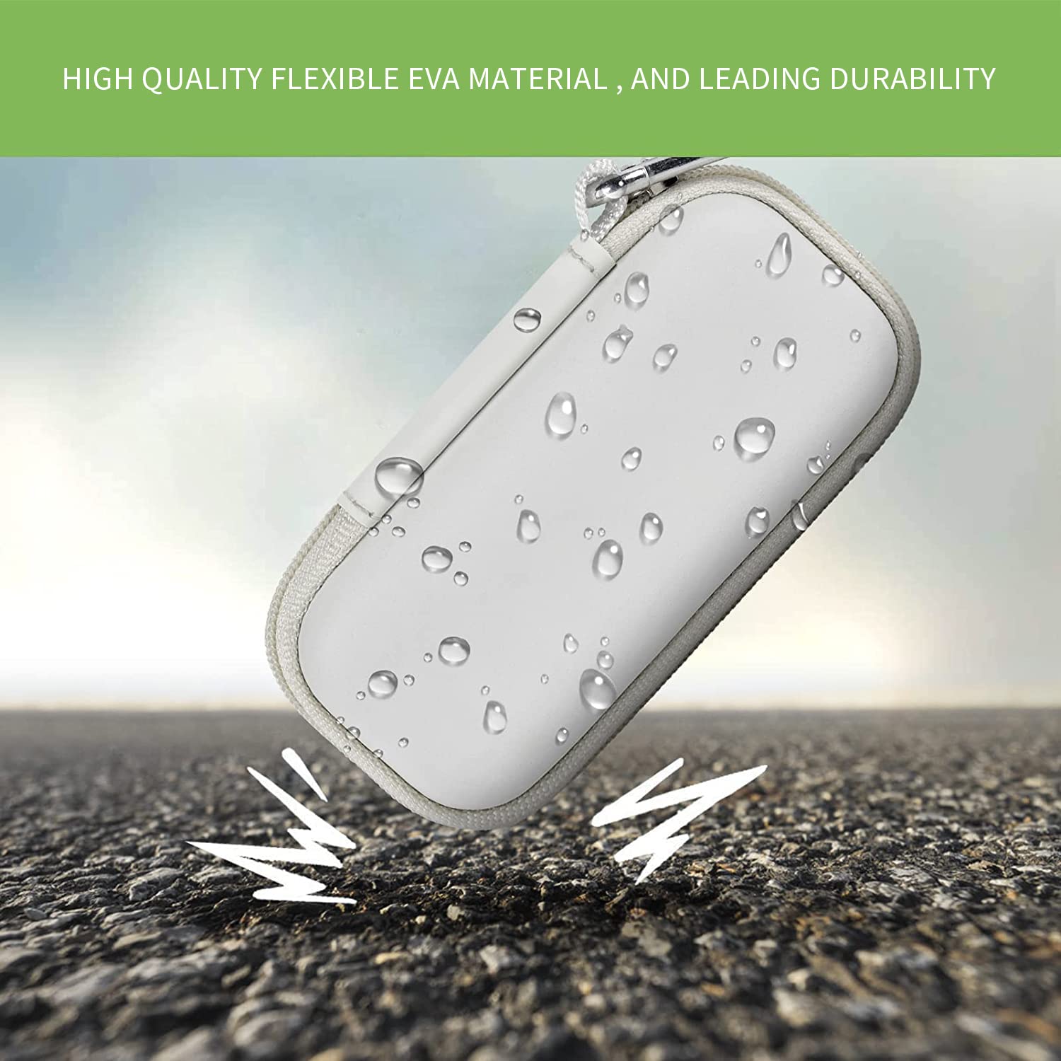 Shockproof Travel Case for KardiaMobile 6L Max – Dual EVA Protection, Use Without Removing