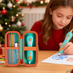 Travel Case for 3Doodler Start+ 3D Printing Pen – Portable Organizer for Pen, Filaments and Charger