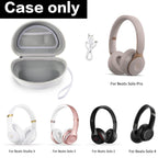 Shockproof Foldable Headphone Travel Case with Mesh Pocket – Compatible with Solo and Studio