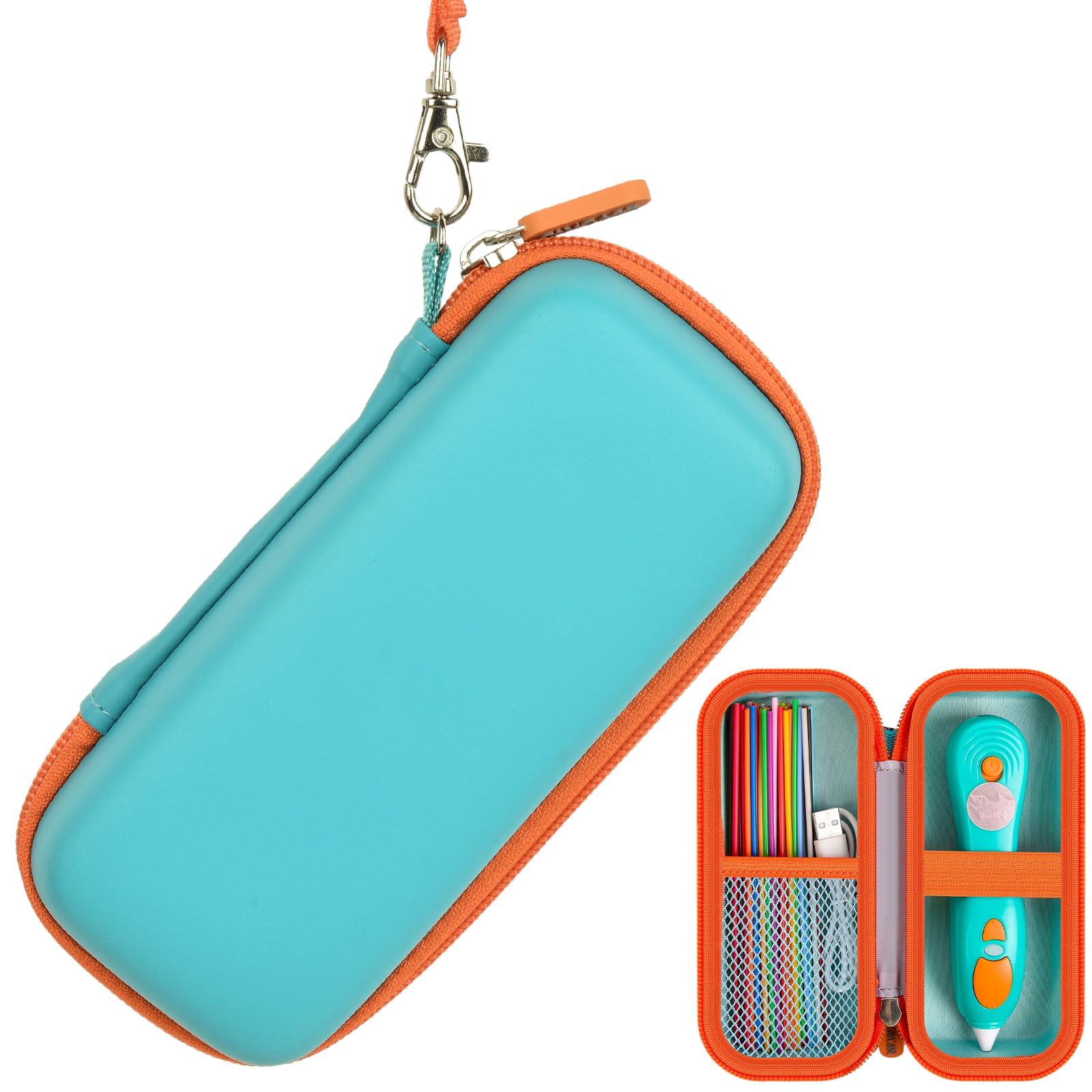 Travel Case for 3Doodler Start+ 3D Printing Pen – Portable Organizer for Pen, Filaments and Charger