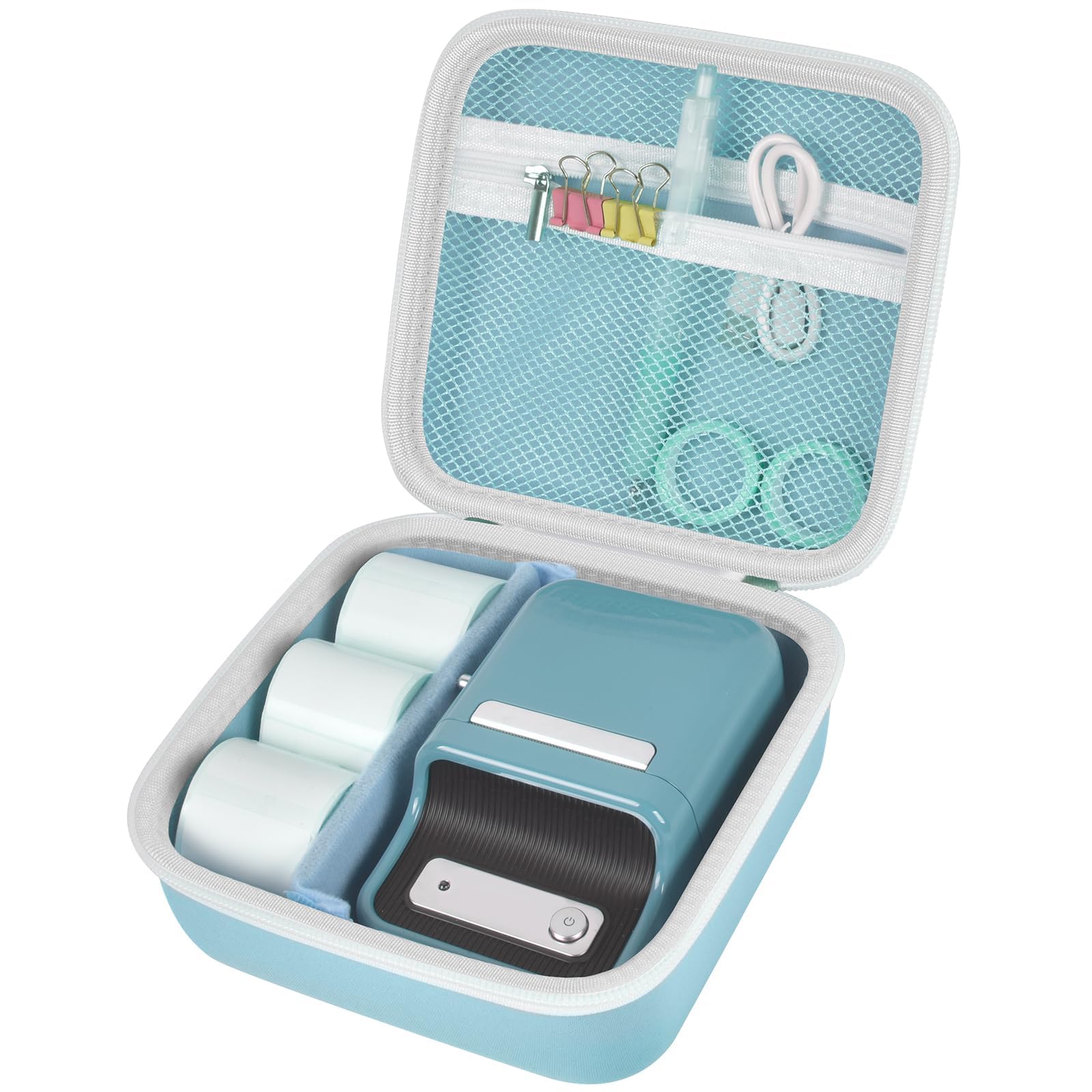 Travel Case for NIIMBOT B21 / B21 Pro / B1 Label Maker – Portable Storage Organizer for Labels and Accessories
