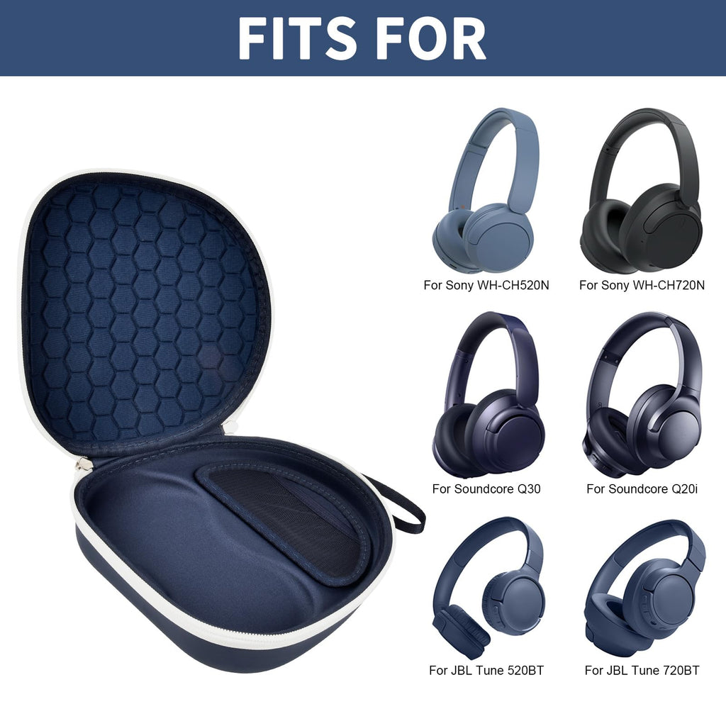 Headphone Carrying Case for Sony WH-CH720N and JBL Tune 720BT Wireless Headphones