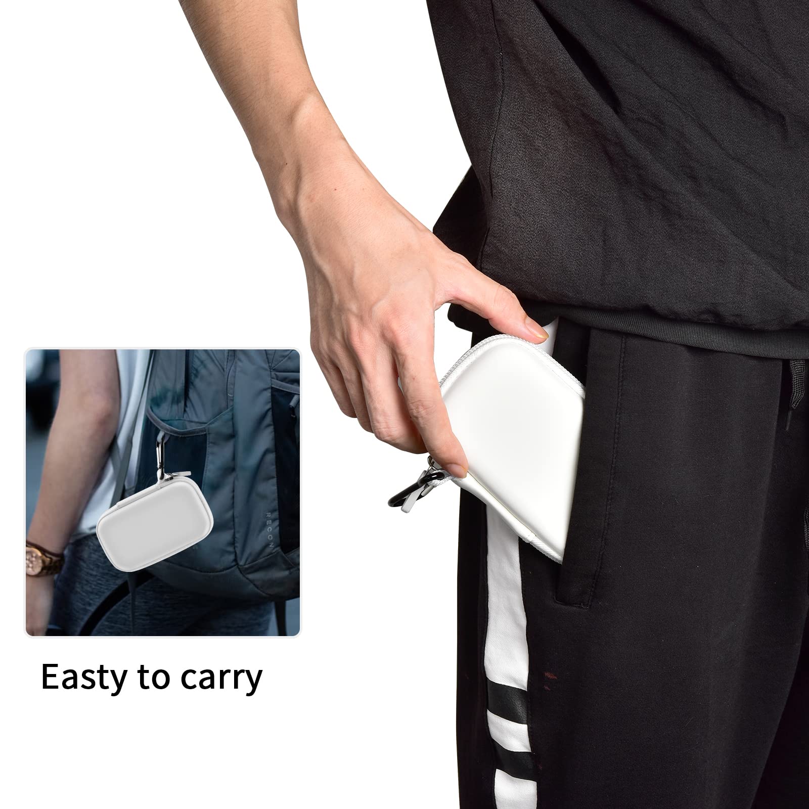 Portable SSD Case for SanDisk Extreme And Extreme PRO, Hard Shell Travel Storage  with SD Card Holder