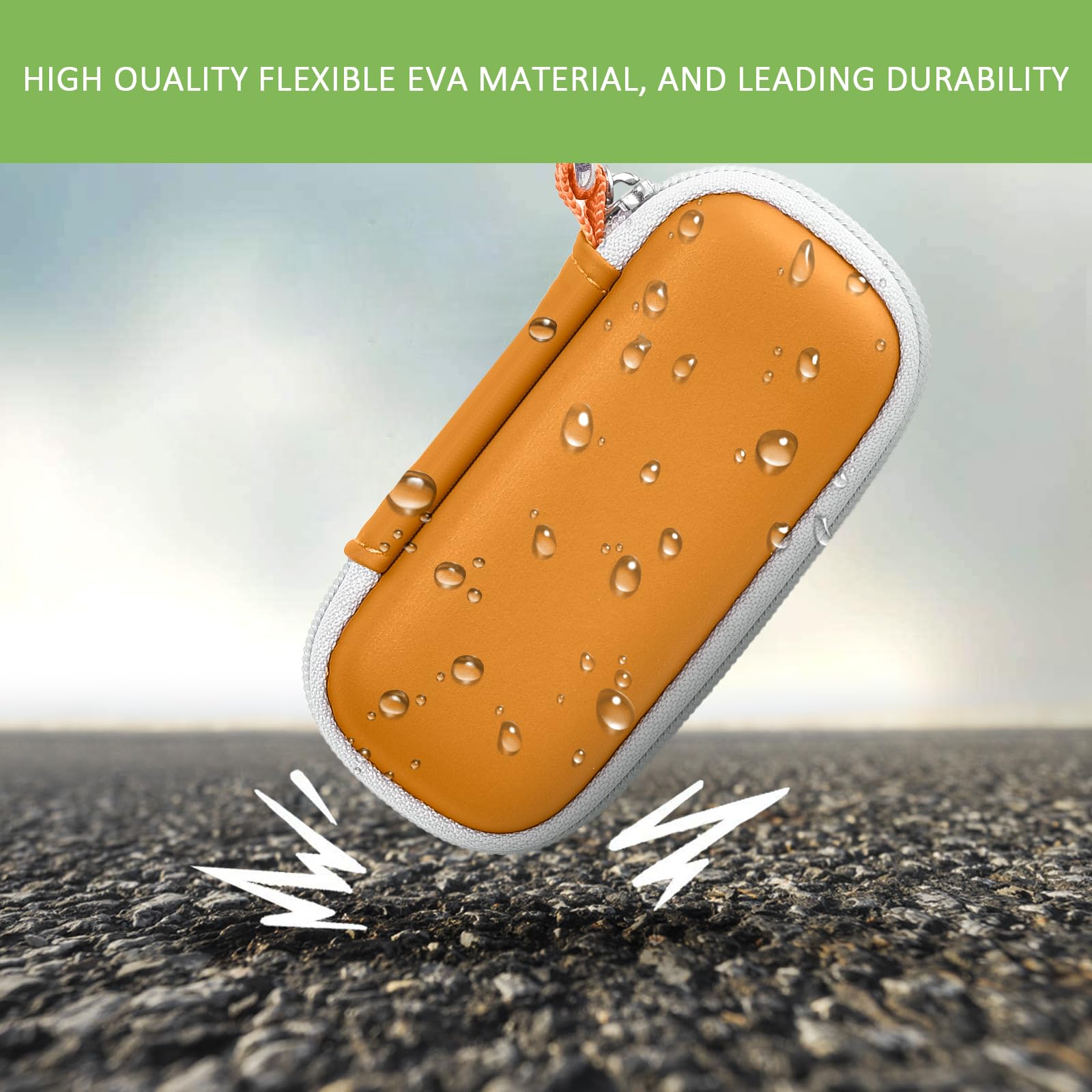 Shockproof Travel Case for KardiaMobile 6L Max – Dual EVA Protection, Use Without Removing