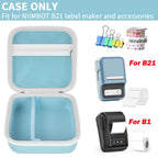 Travel Case for NIIMBOT B21 / B21 Pro / B1 Label Maker – Portable Storage Organizer for Labels and Accessories