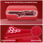 Retro Handheld Console Carrying Case for R36S / RG353V / RG353VS – Shockproof Travel Storage Bag