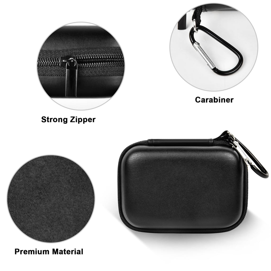 Hard Carrying Case for Crucial X10/X9 Pro Portable SSD–Shockproof External SSD Storage Bag with Mesh Pocket