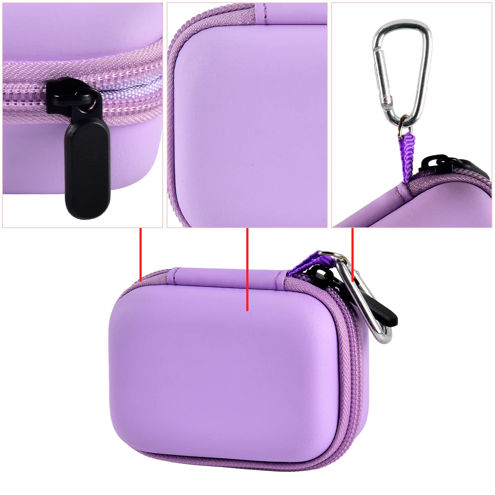 Portable Charger Case for Mini Power Bank, Hard Shell Travel Storage Bag with Cable Pocket