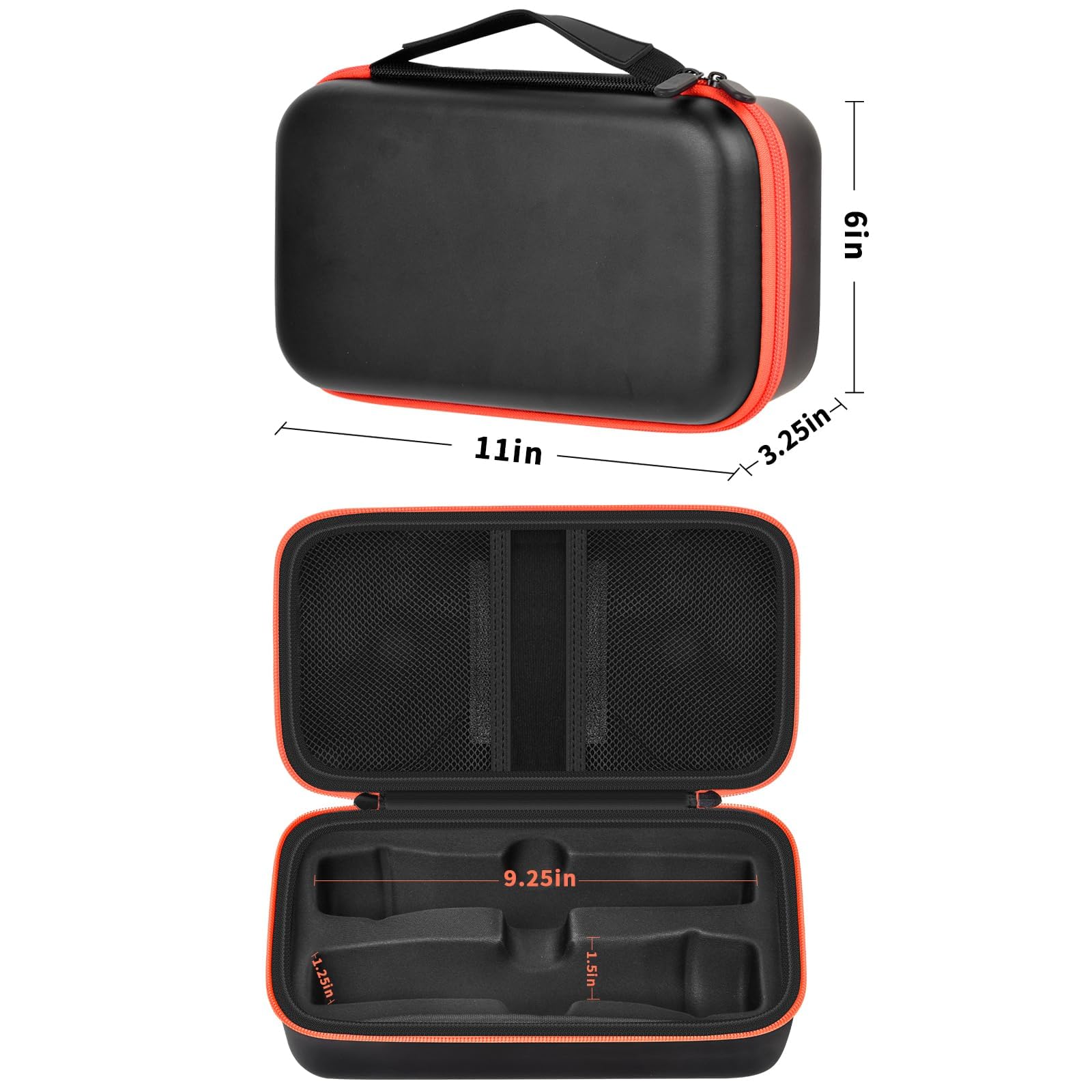 JBL Wireless Microphone Case – Shockproof Hard Shell Travel Bag For Dual Mics and Accessories