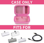 Portable Charger Case for Mini Power Bank, Hard Shell Travel Storage Bag with Cable Pocket