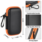 Portable SSD Case for SanDisk Extreme And Extreme PRO, Hard Shell Travel Storage  with SD Card Holder