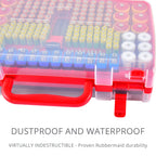 269 Slot Battery Organizer Case with Tester – Heavy Duty Storage Box for AA, AAA, 9V and More