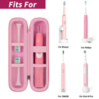 Electric Toothbrush Travel Case for Oral-B and Philips Sonicare - Waterproof Holder Bag