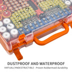 269 Slot Battery Organizer Case with Tester – Heavy Duty Storage Box for AA, AAA, 9V and More