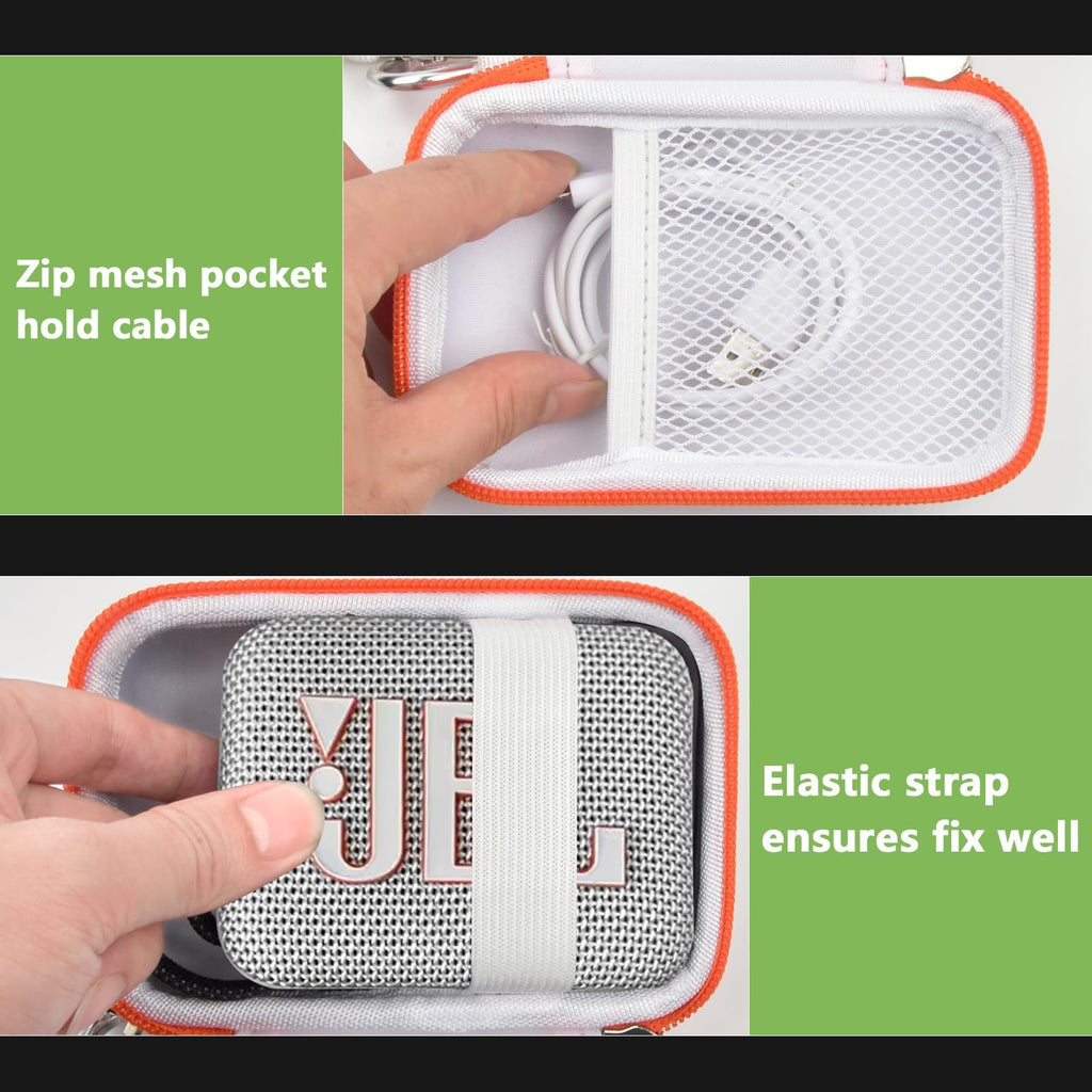 Travel Case for JBL Go 4 / Go 3 / Go 2 Speaker – Shockproof Portable Storage Organizer