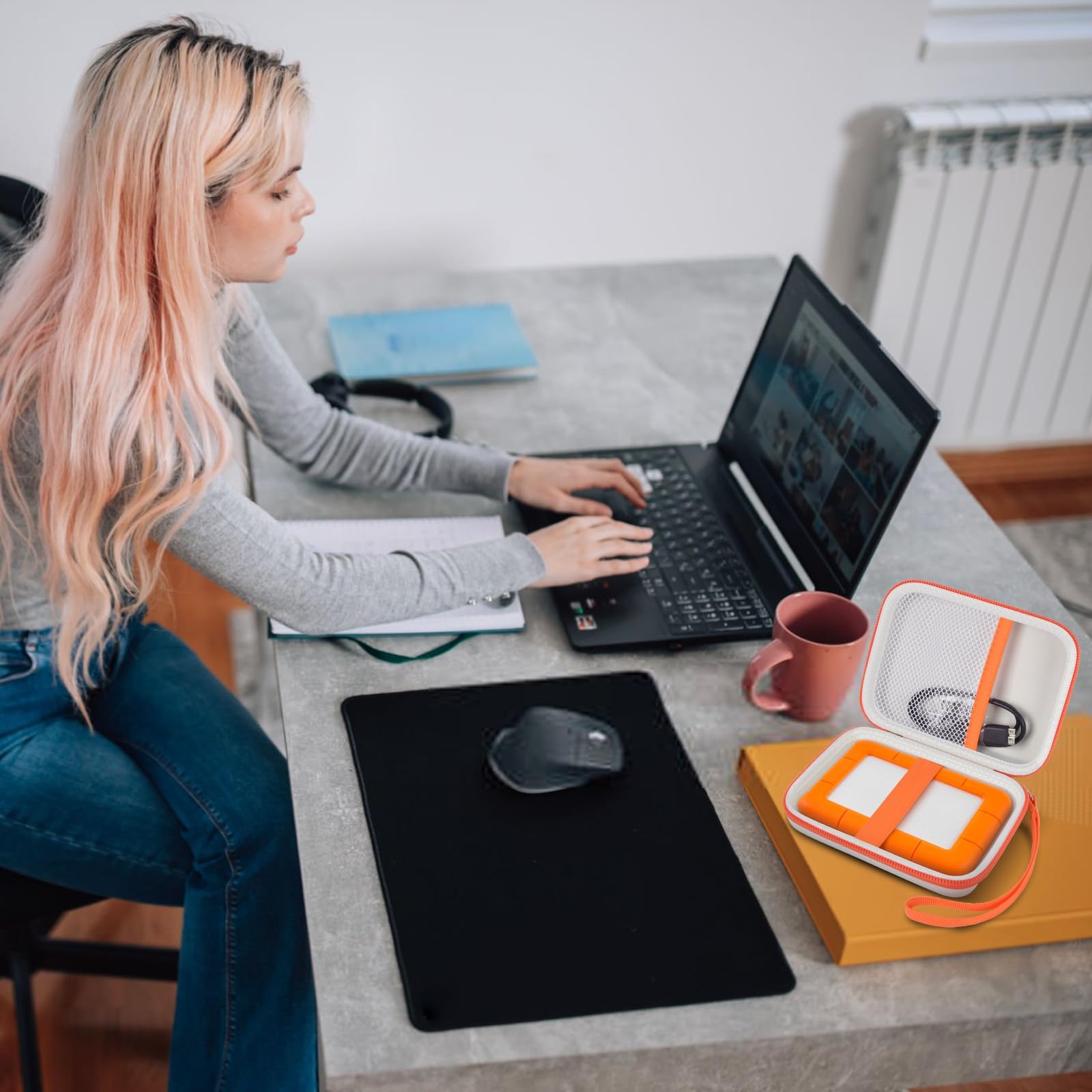 Hard Travel Case for LaCie Rugged Mini External Hard Drive – Portable Storage for HDD and Accessories