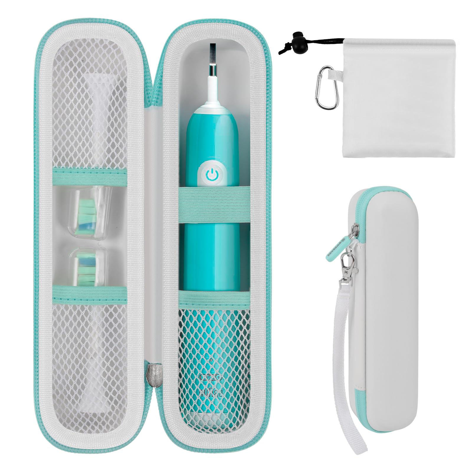 Electric Toothbrush Travel Case for Oral-B and Philips Sonicare - Waterproof Holder Bag