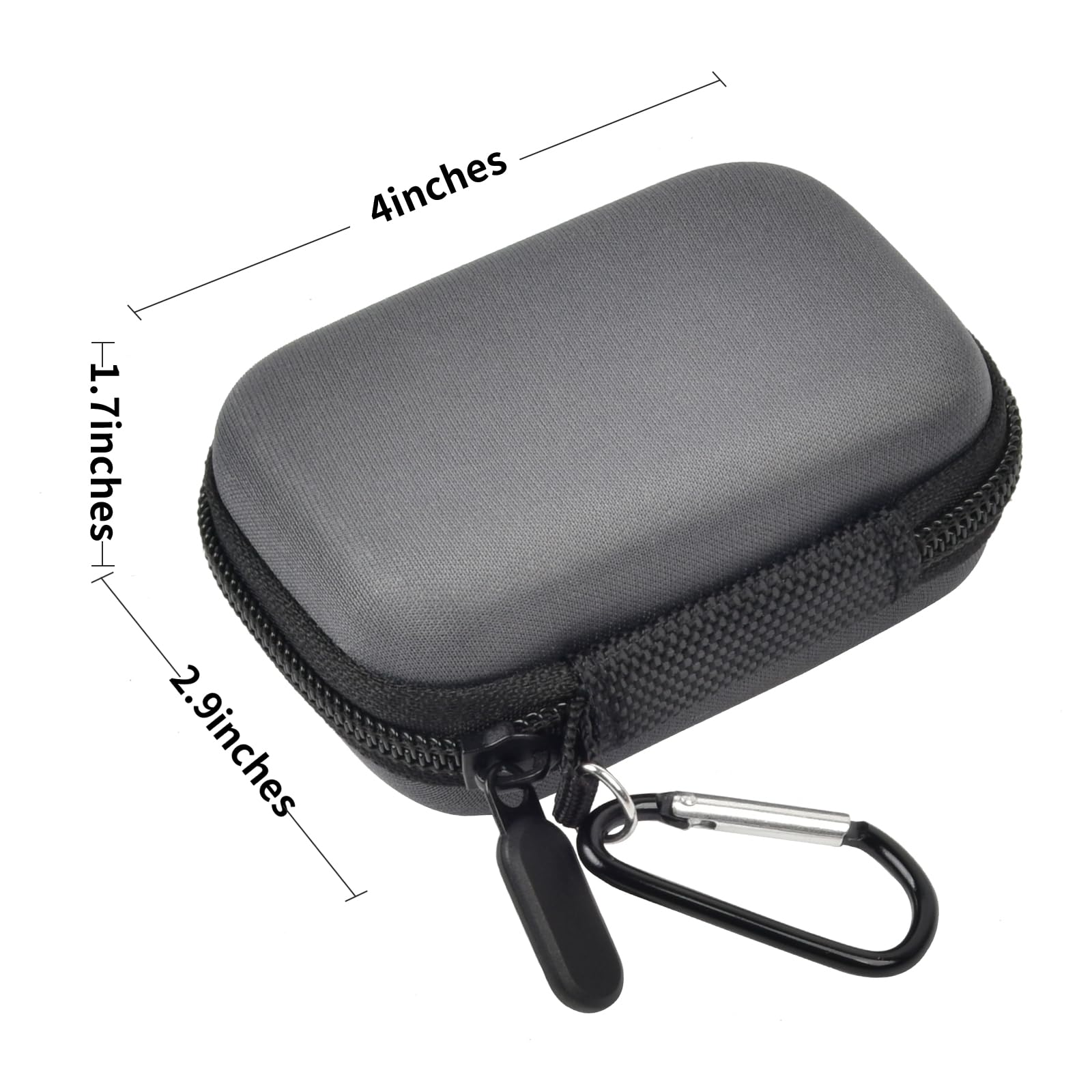 Hard Carrying Case for Crucial X10/X9 Pro Portable SSD–Shockproof External SSD Storage Bag with Mesh Pocket