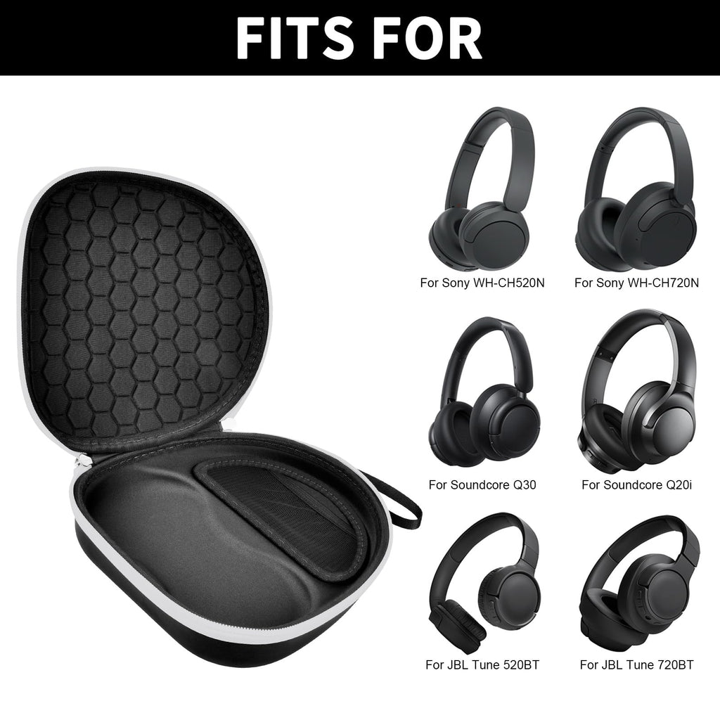 Headphone Carrying Case for Sony WH-CH720N and JBL Tune 720BT Wireless Headphones