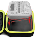 Portable Label Maker Case for P-Touch PTD220/210–Storage Organizer for Tapes and Accessories
