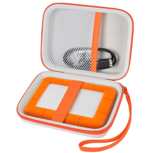 Hard Travel Case for LaCie Rugged Mini External Hard Drive – Portable Storage for HDD and Accessories
