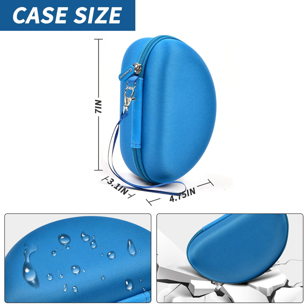 Shockproof Foldable Headphone Travel Case with Mesh Pocket – Compatible with Solo and Studio