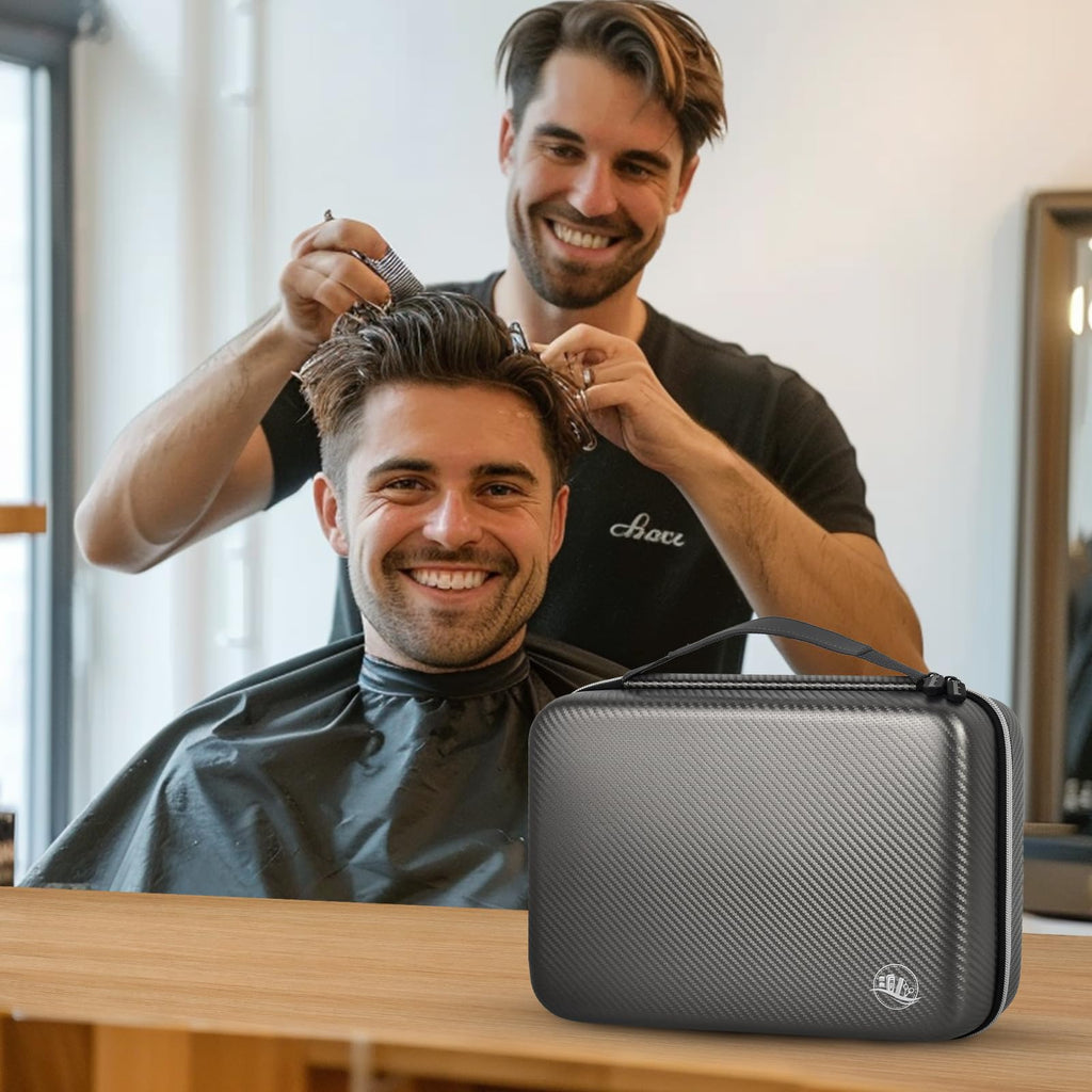 Professional Hair Clipper Travel Case – Portable Barber Organizer for Clippers, Guards and Grooming Tools