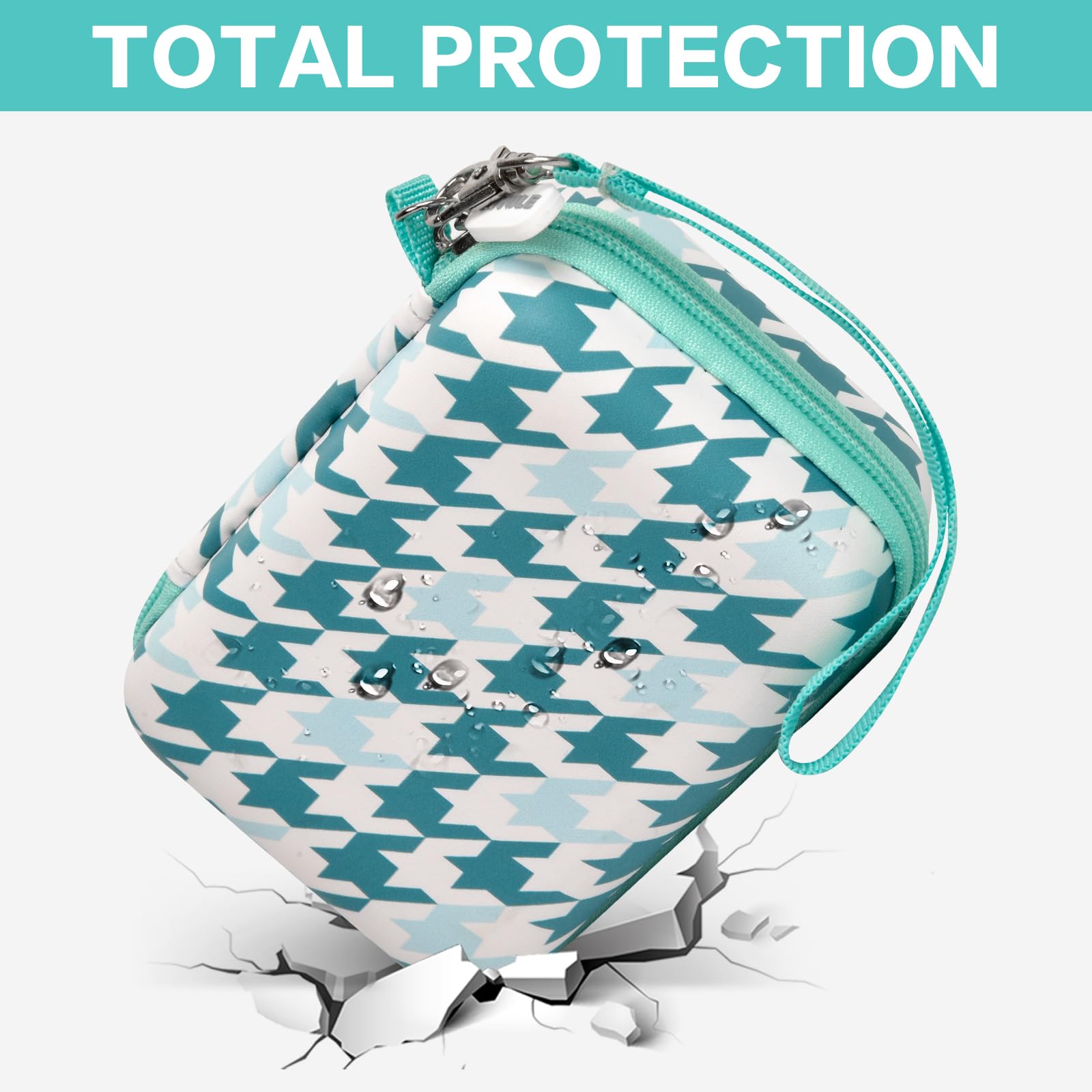 Label Maker Carrying Case Fits Phomemo, NIIMBOT and More– Protective EVA Bag with Mesh Pocket