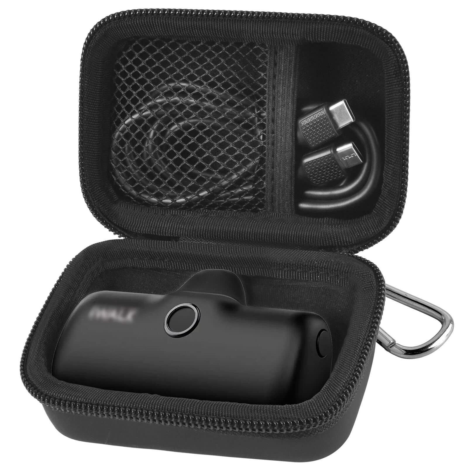 Portable Charger Case for Mini Power Bank, Hard Shell Travel Storage Bag with Cable Pocket