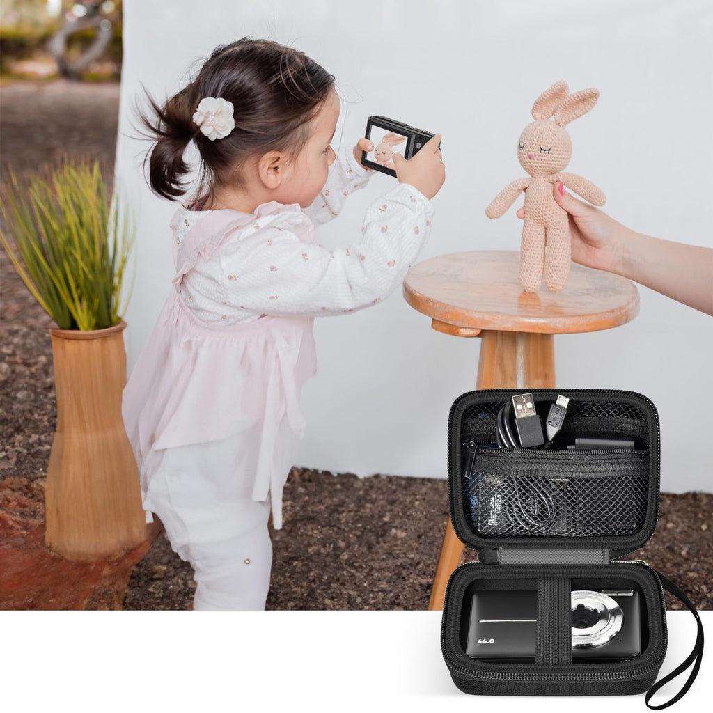 Digital Camera Case For VAHOIALD, Kodak and More | Protective Bag with SD Card Holder