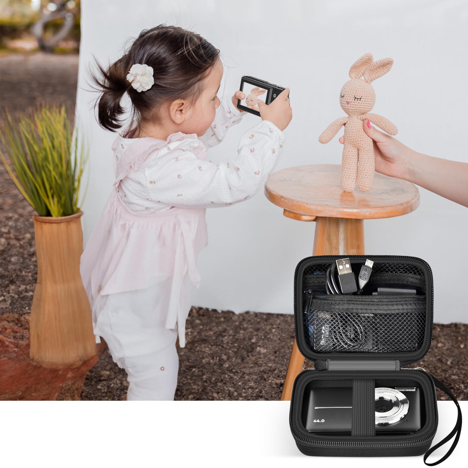 Digital Camera Case For VAHOIALD, Kodak and More | Protective Bag with SD Card Holder