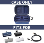 Portable Charger Case for Mini Power Bank, Hard Shell Travel Storage Bag with Cable Pocket